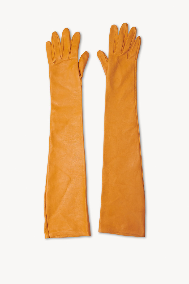 The Row Simon Gloves in Leather outlook