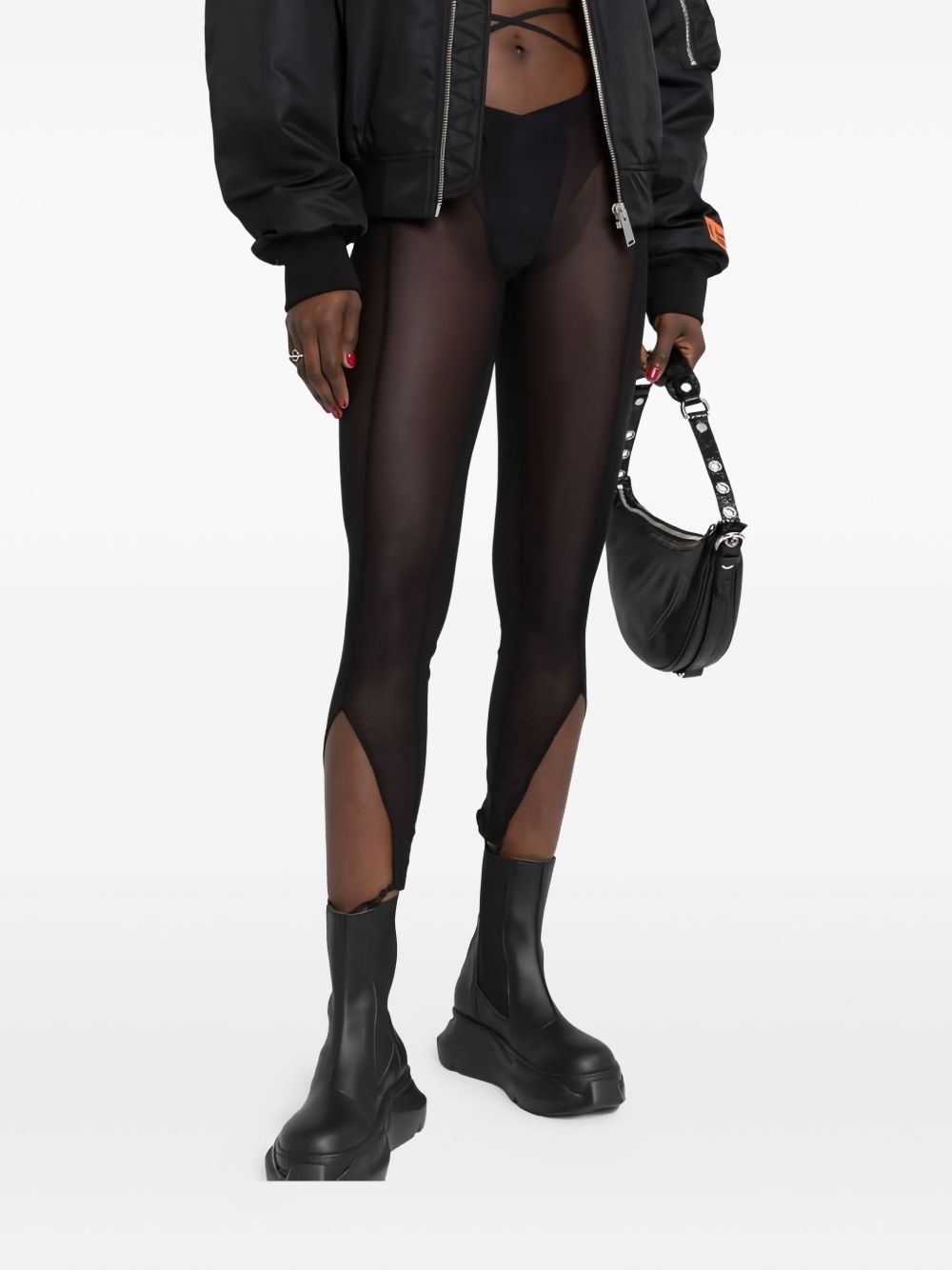sheer leggings - 2