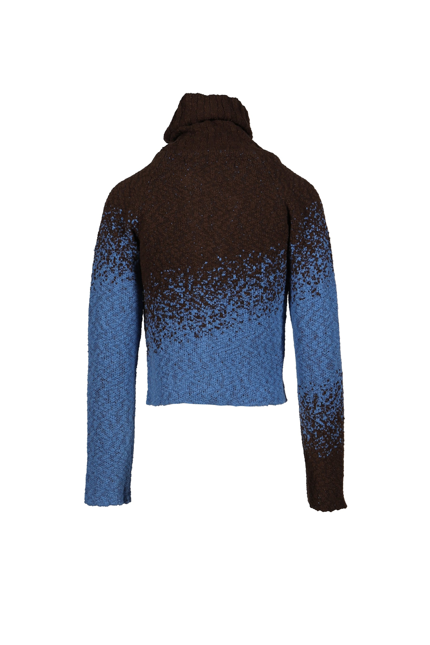 FLOW JAQUARD SHORT CARDIGAN / BLU - 6