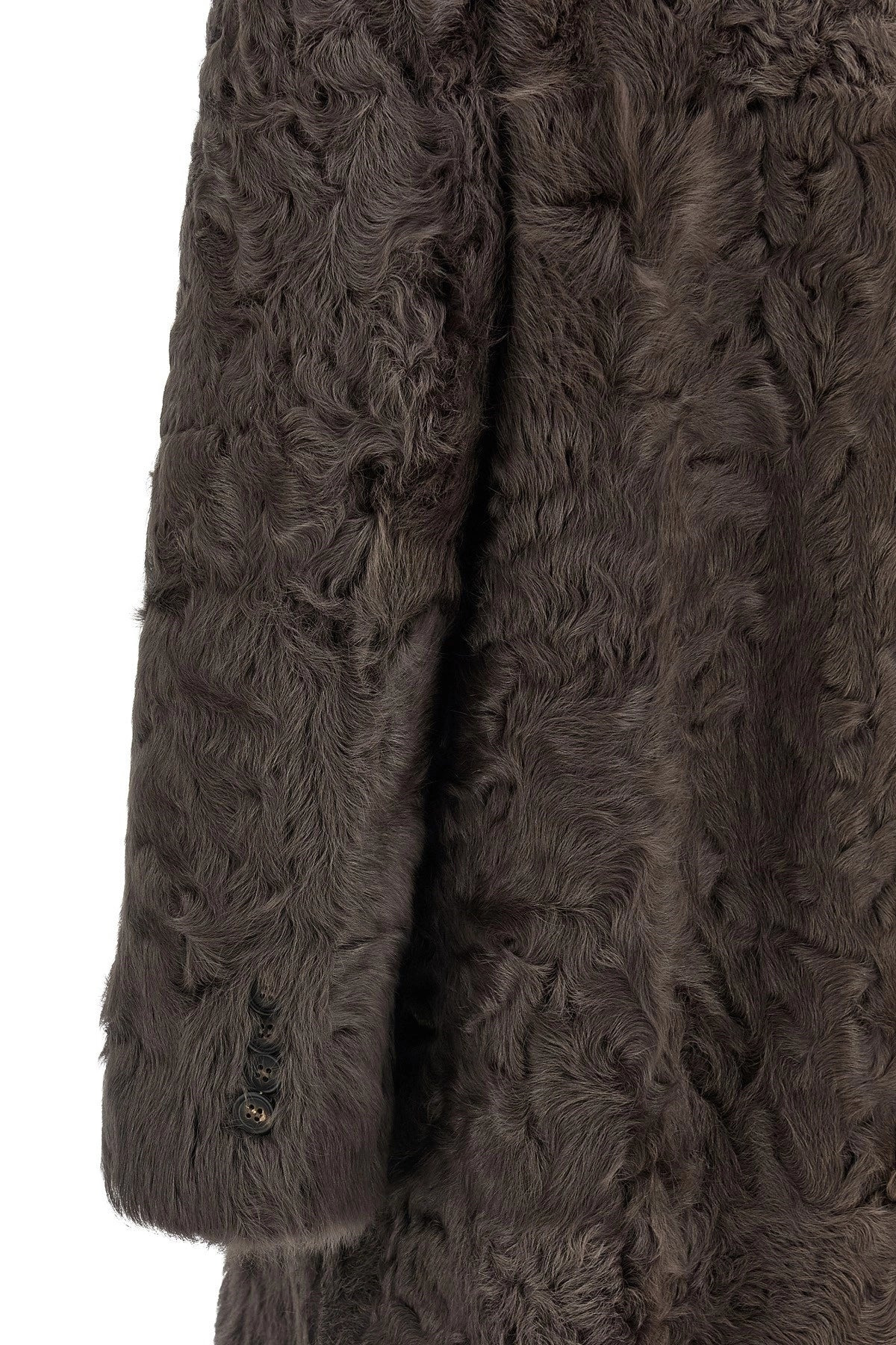 Brunello Cucinelli Women Wavy Shearling Coat - 5