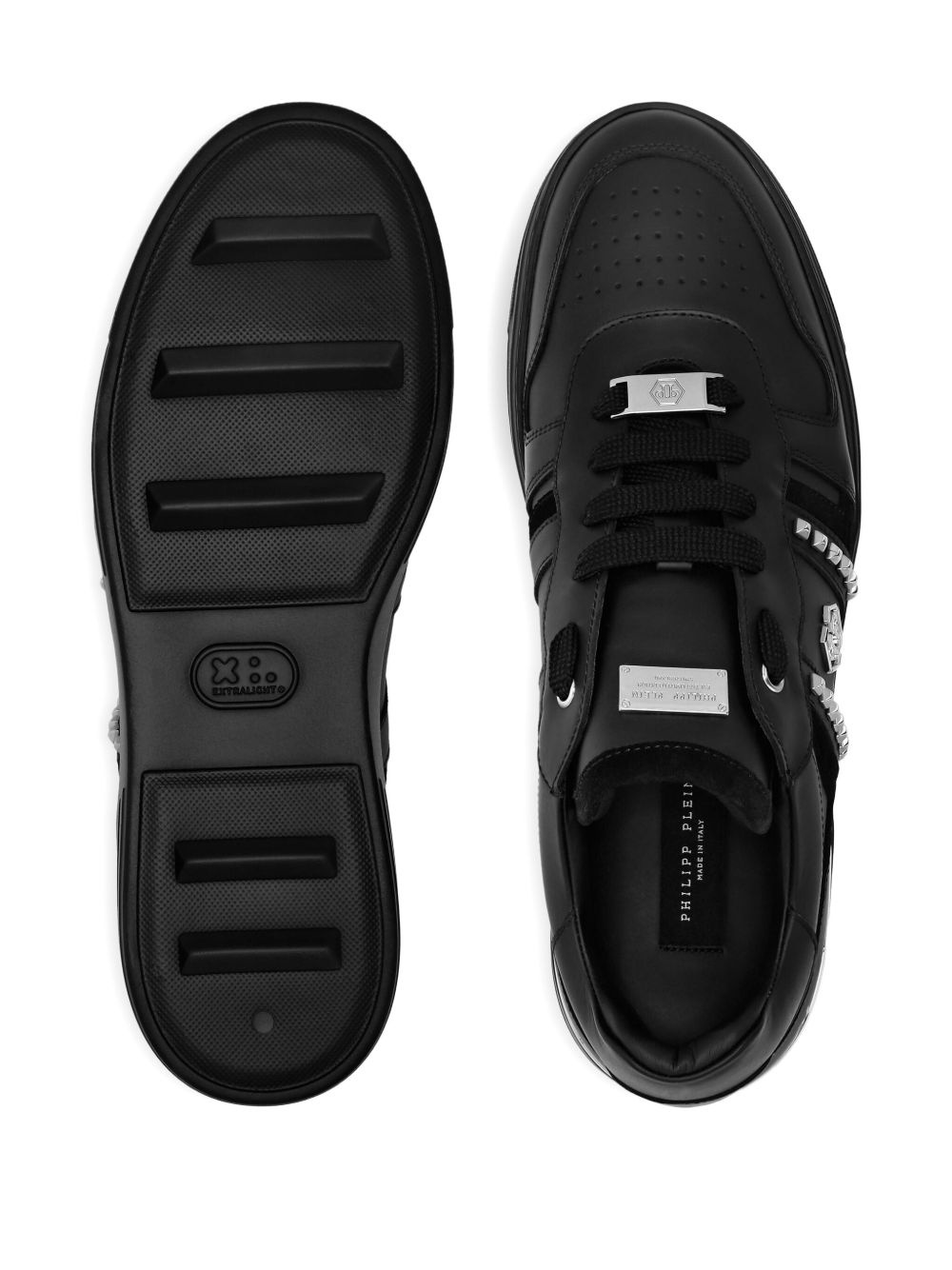 stud-embellished low-top sneakers - 3