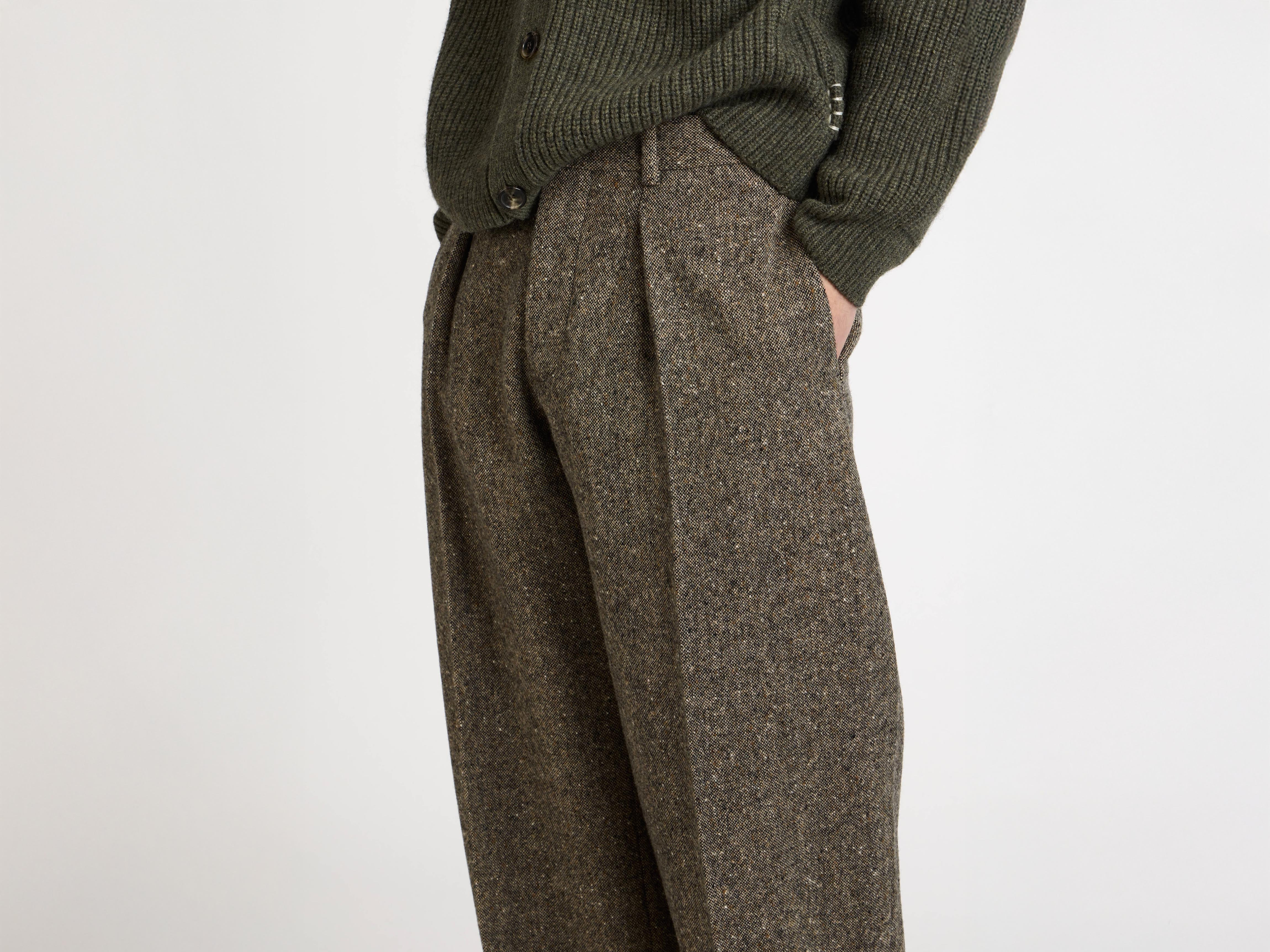 STRAIGHT LEG TROUSERS IN BEIGE - 5