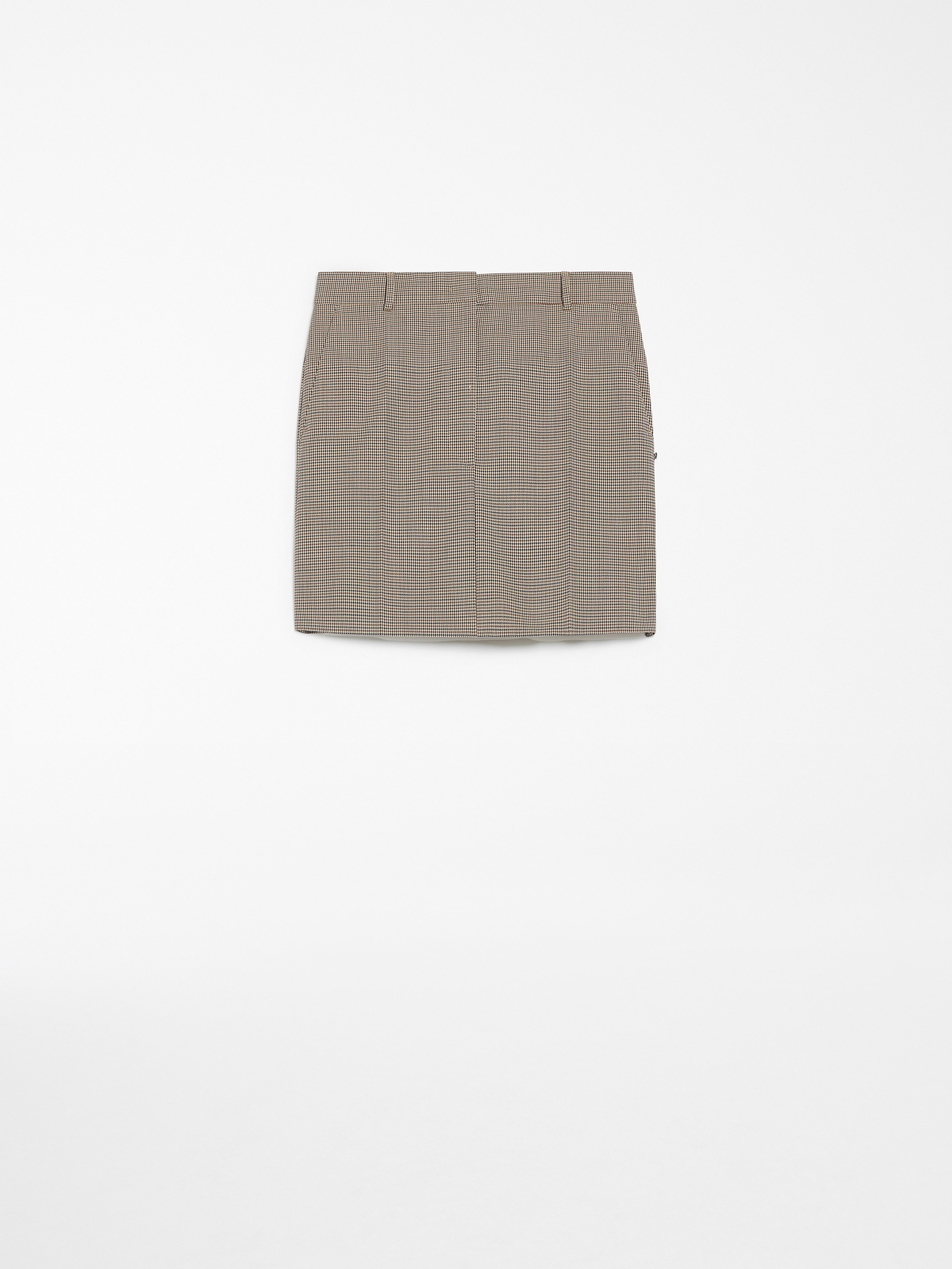 MANETTA Stretch wool mini skirt - 1