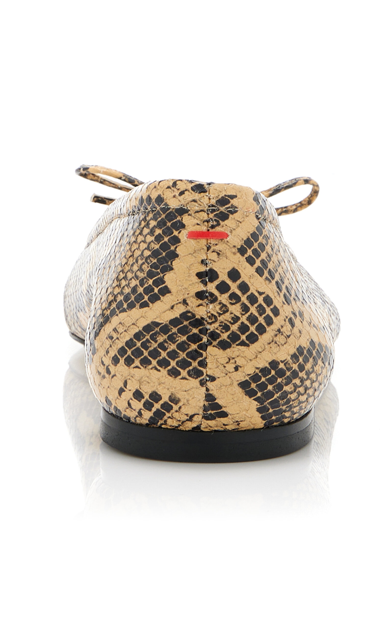 Delfina Snake-Effect Leather Flats animal - 5