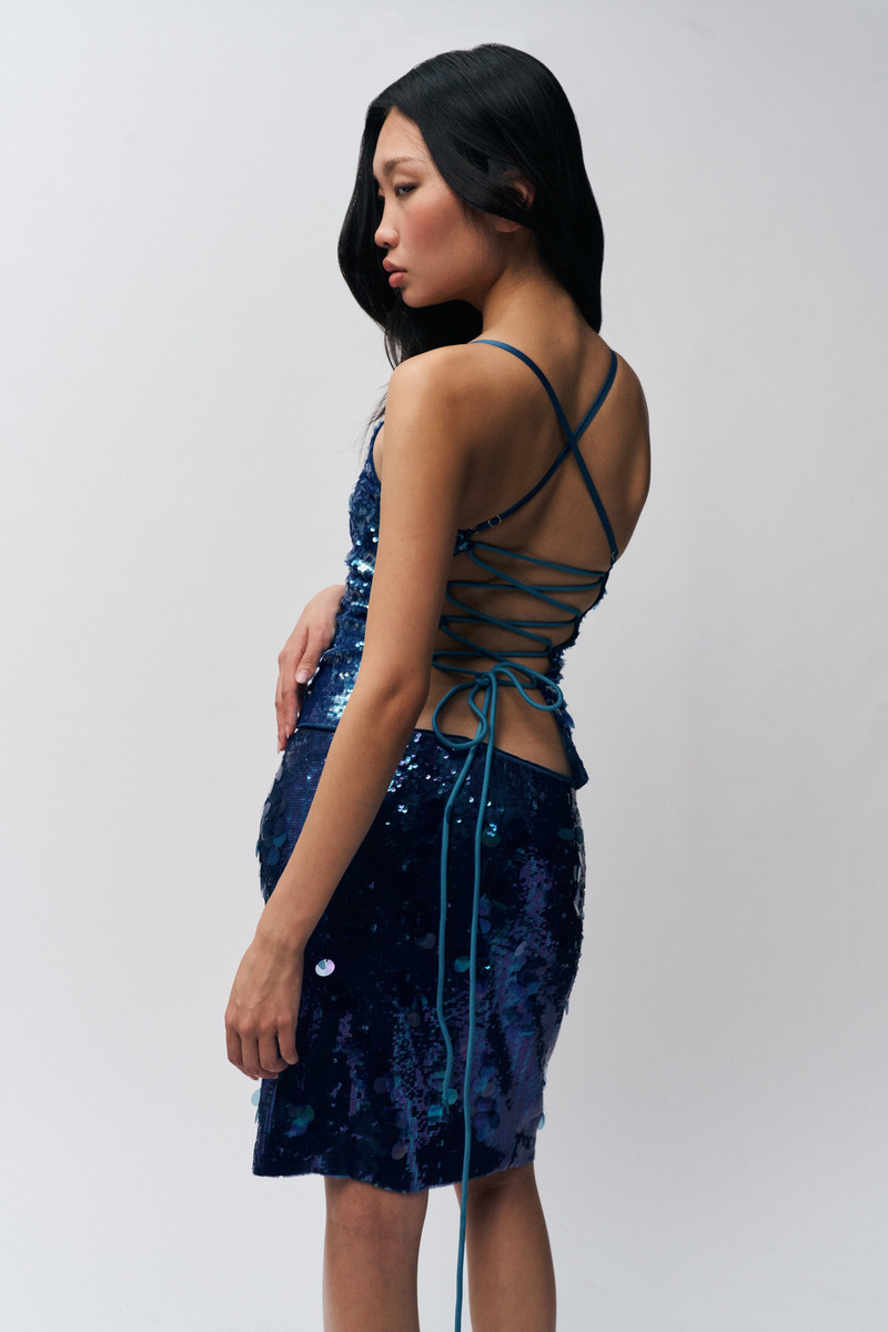 PAILLETTE MIDI SKIRT 8