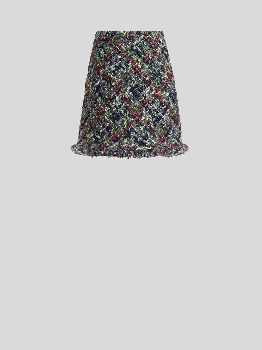 BOUCLÉ MINI SKIRT - 6