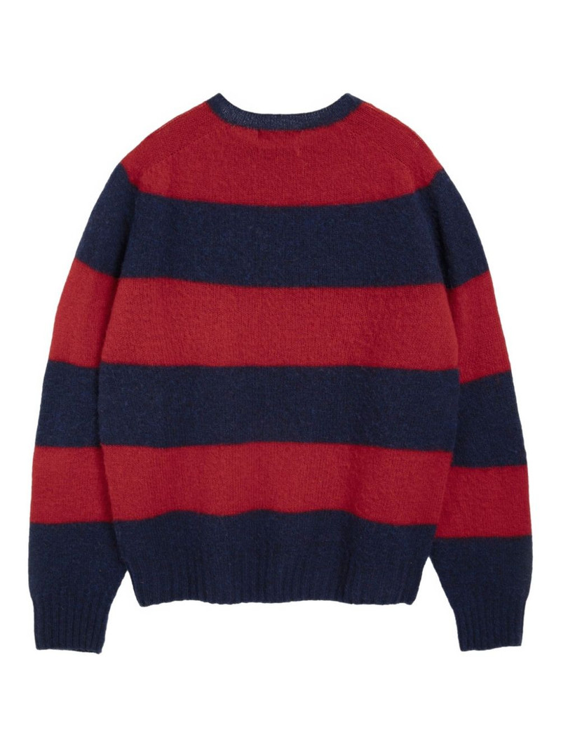 YMC Suedehead striped sweater outlook