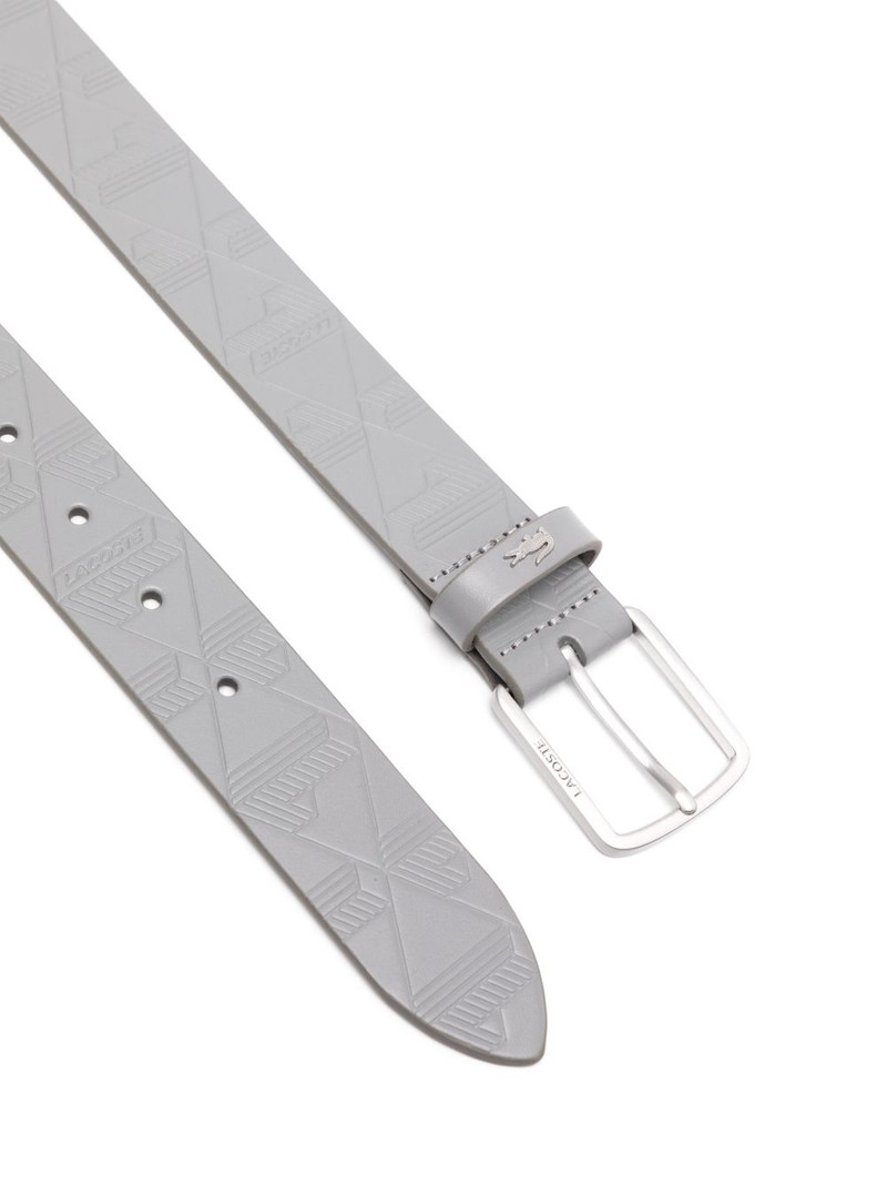 LACOSTE monogram leather belt outlook