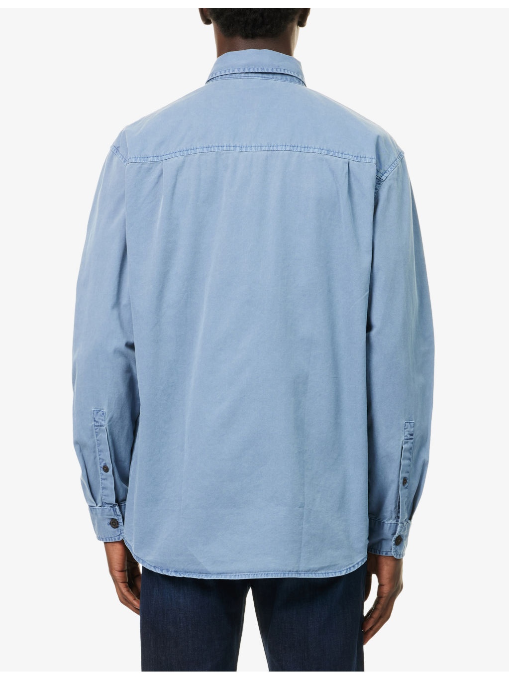 Logo-Embroidered Flap-Pockets Cotton Shirt - 4