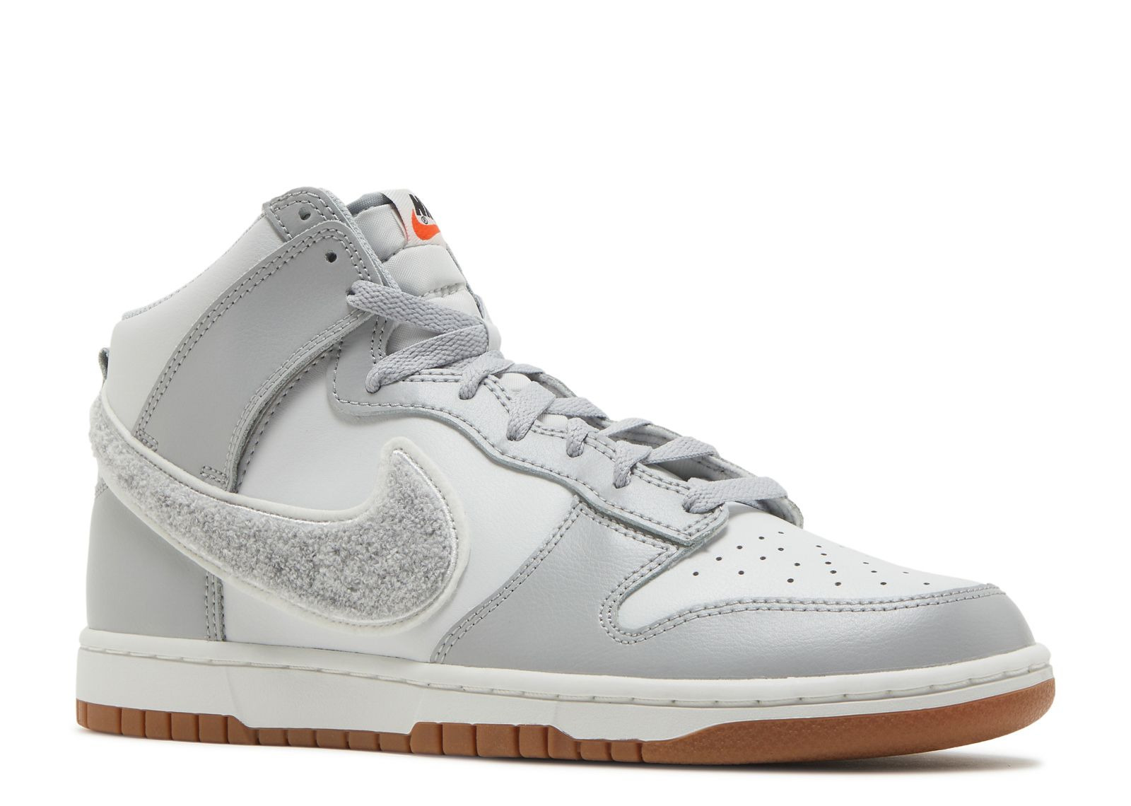 DUNK HIGH 'CHENILLE SWOOSH - LIGHT SMOKE GREY' - 2