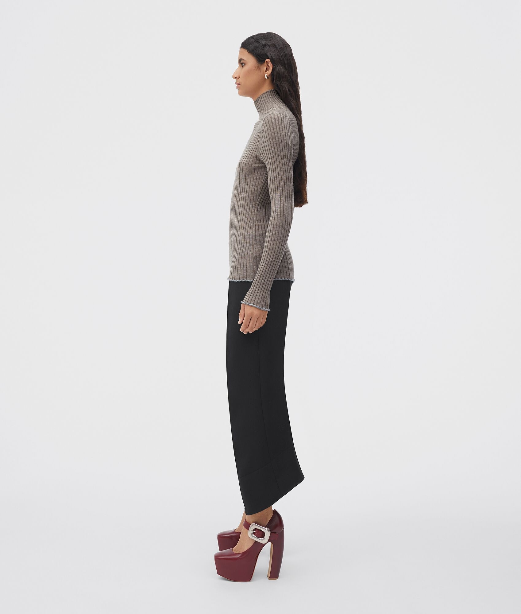 lightweight cashmere and silk ribbed jumper - 2