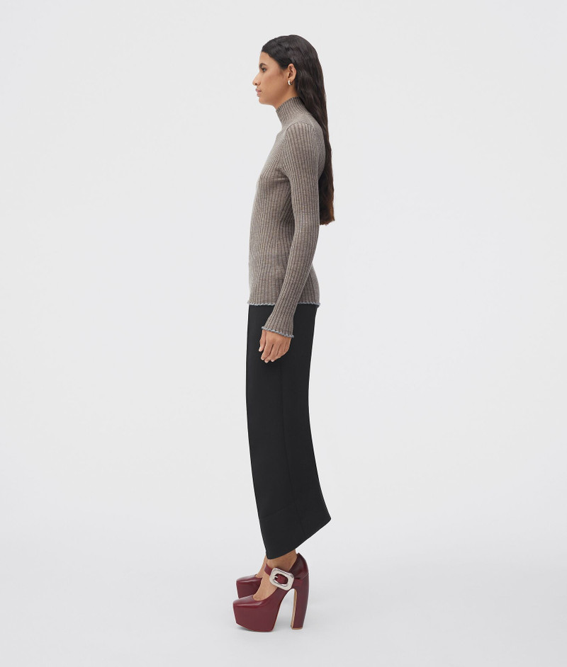 Bottega Veneta lightweight cashmere and silk ribbed jumper outlook
