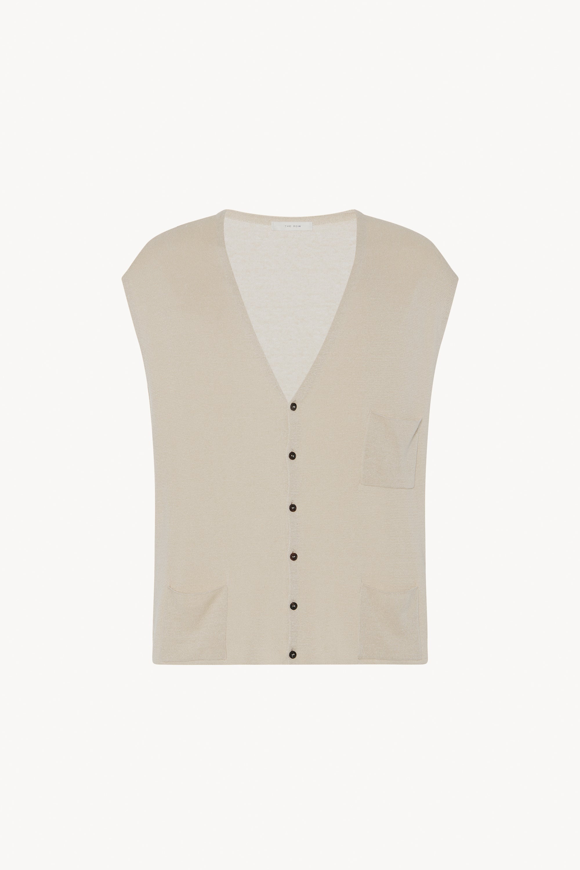 The Row Tarik Vest in Linen and Silk | REVERSIBLE