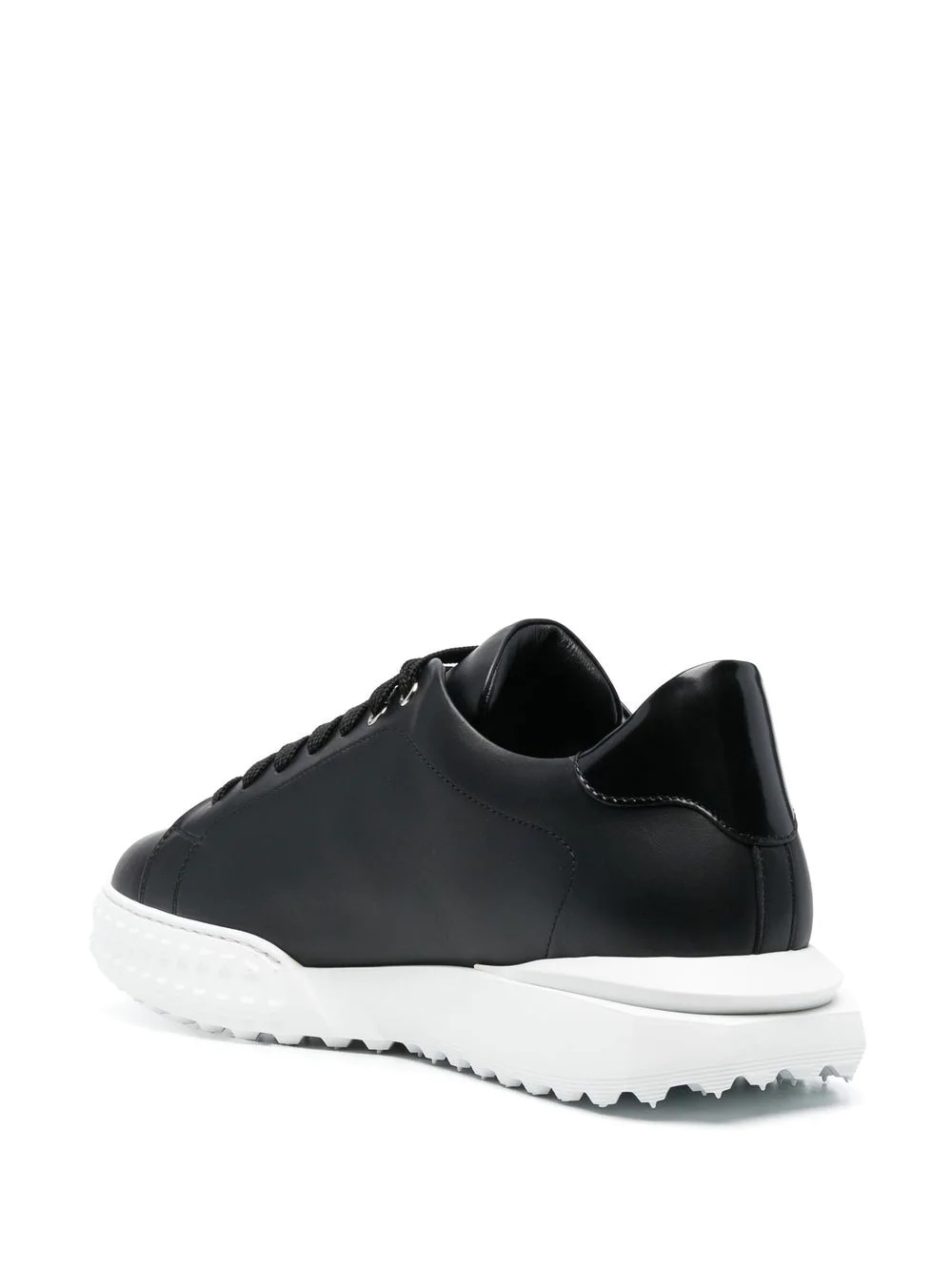 logo-plaque low-top sneakers - 4