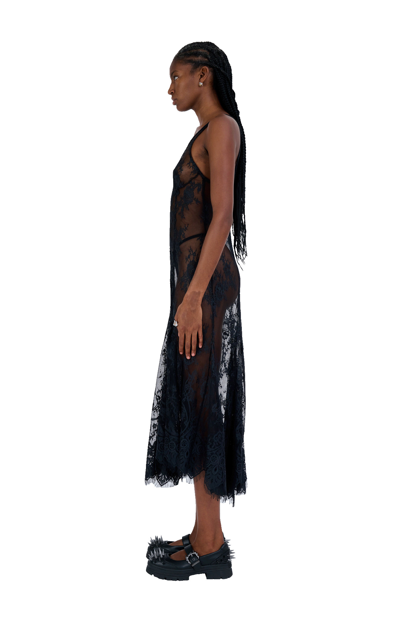 BLACK PAMELA DRESS - 5