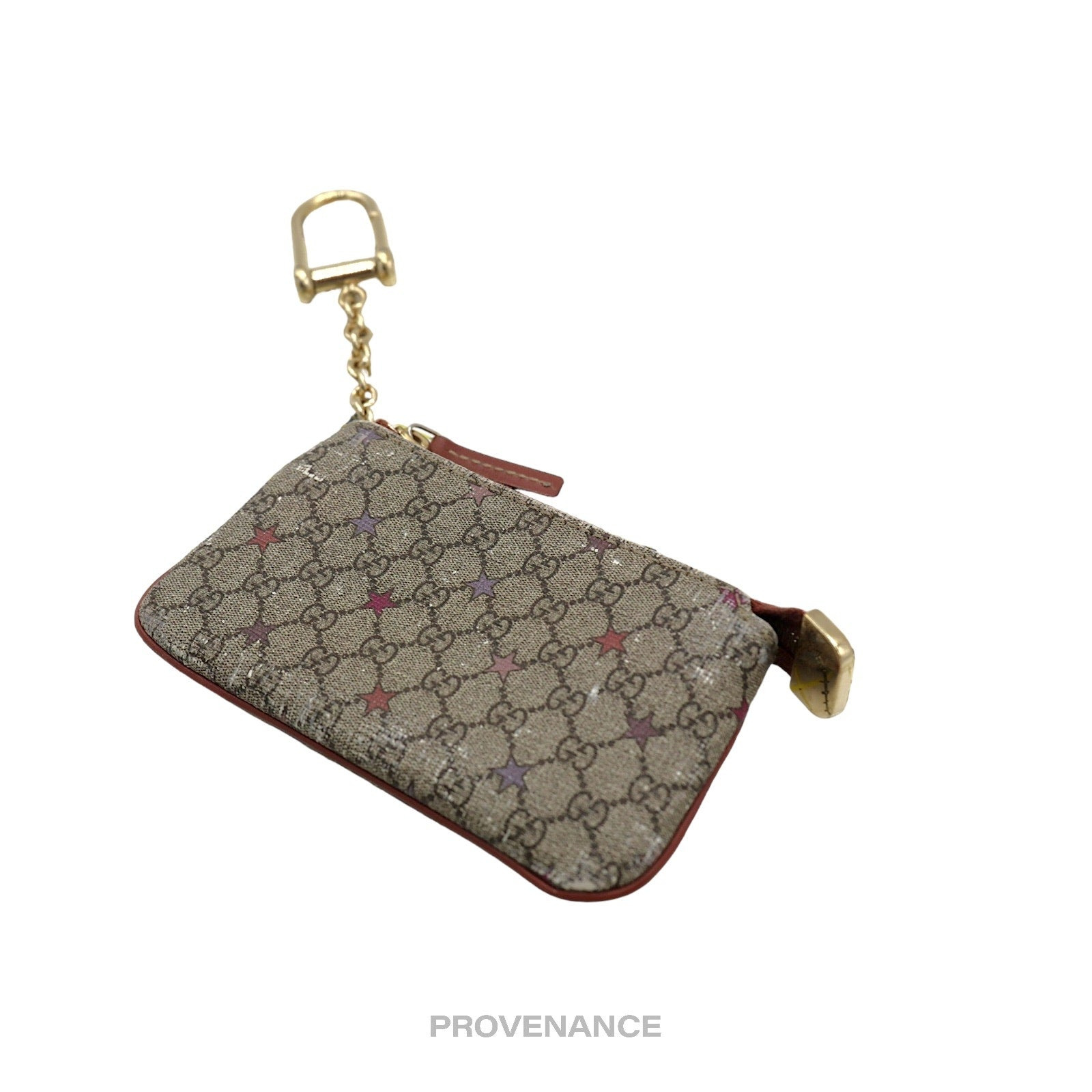 Gucci Key Pouch Cles - Micro GG Supreme Stars Red - 4