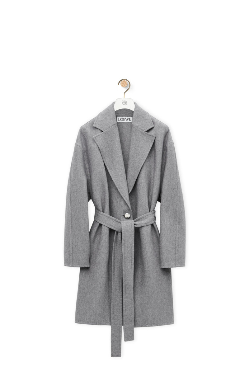 Pebble coat in wool and cashmere 1