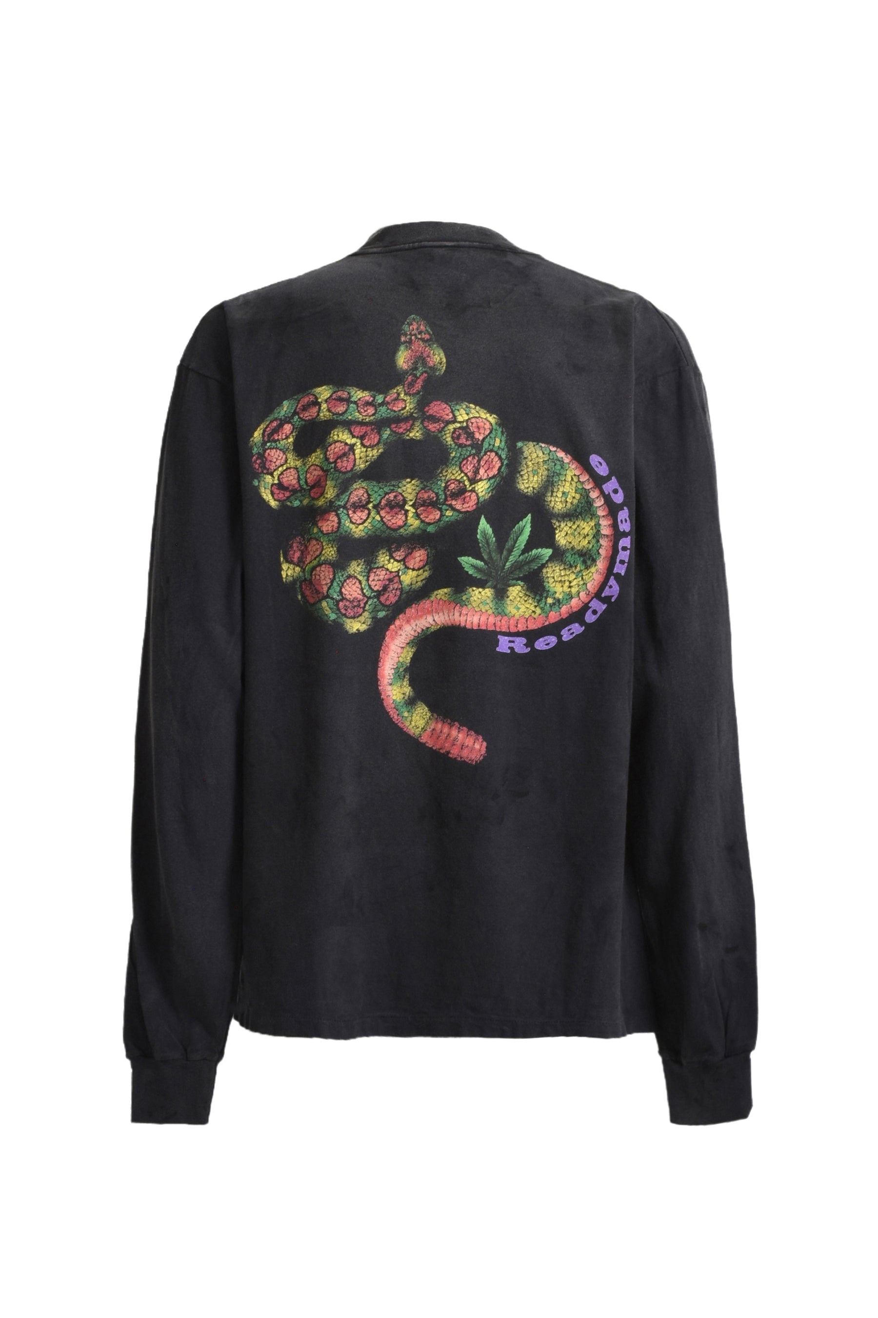 【READYMADE】SNAKE L/S T-SHIRT Readymade L/S T-SHIRT SNAKE BLK | REVERSIBLE