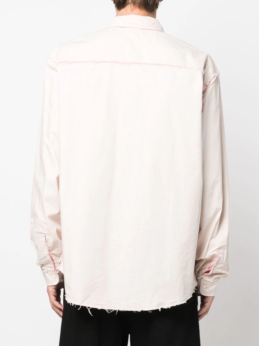 distressed long-sleeve shirt - 4