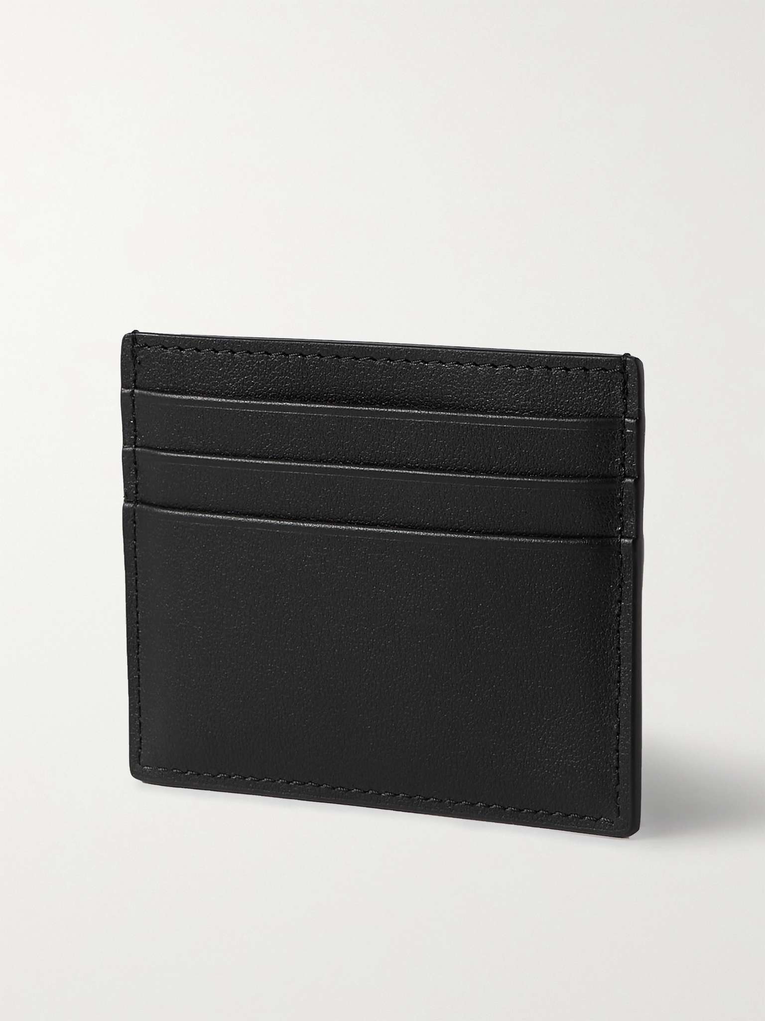 Valentino Garavani Logo-Appliquéd Full-Grain Leather Cardholder - 3