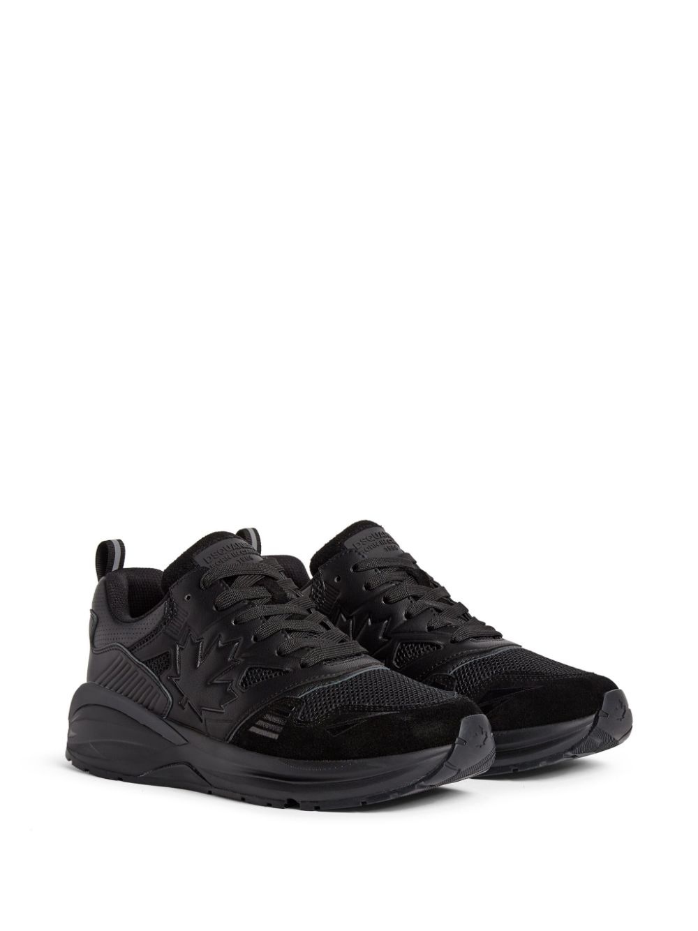 panelled chunky sneakers - 2