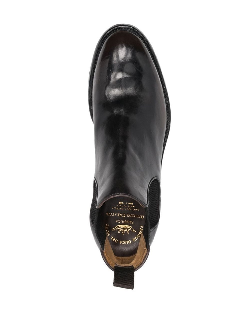 elasticated-panel leather boots 4