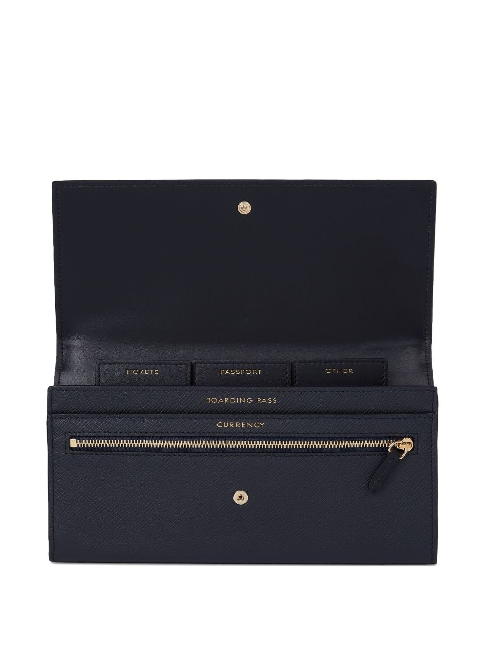 embossed leather travel wallet - 3