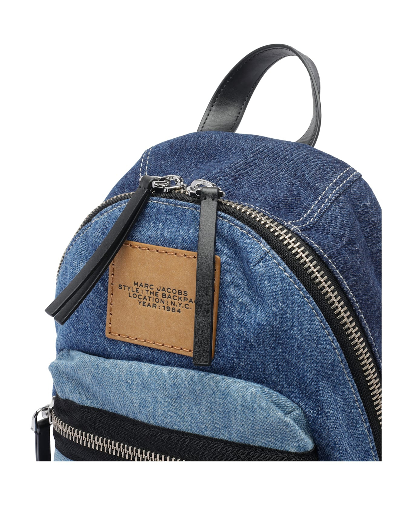 The Biker Colorblock Denim Medium Backacp - 4