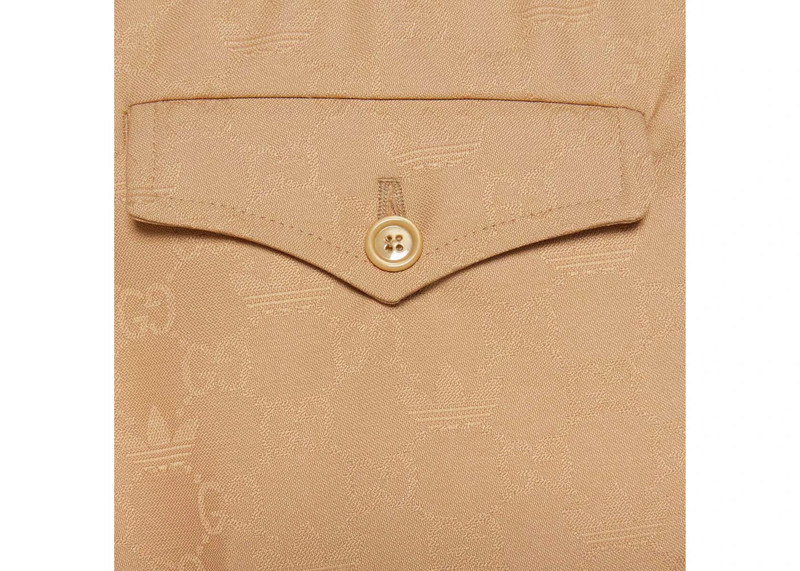 GUCCI Gucci x adidas GG Trefoil Jacquard Pant Beige outlook