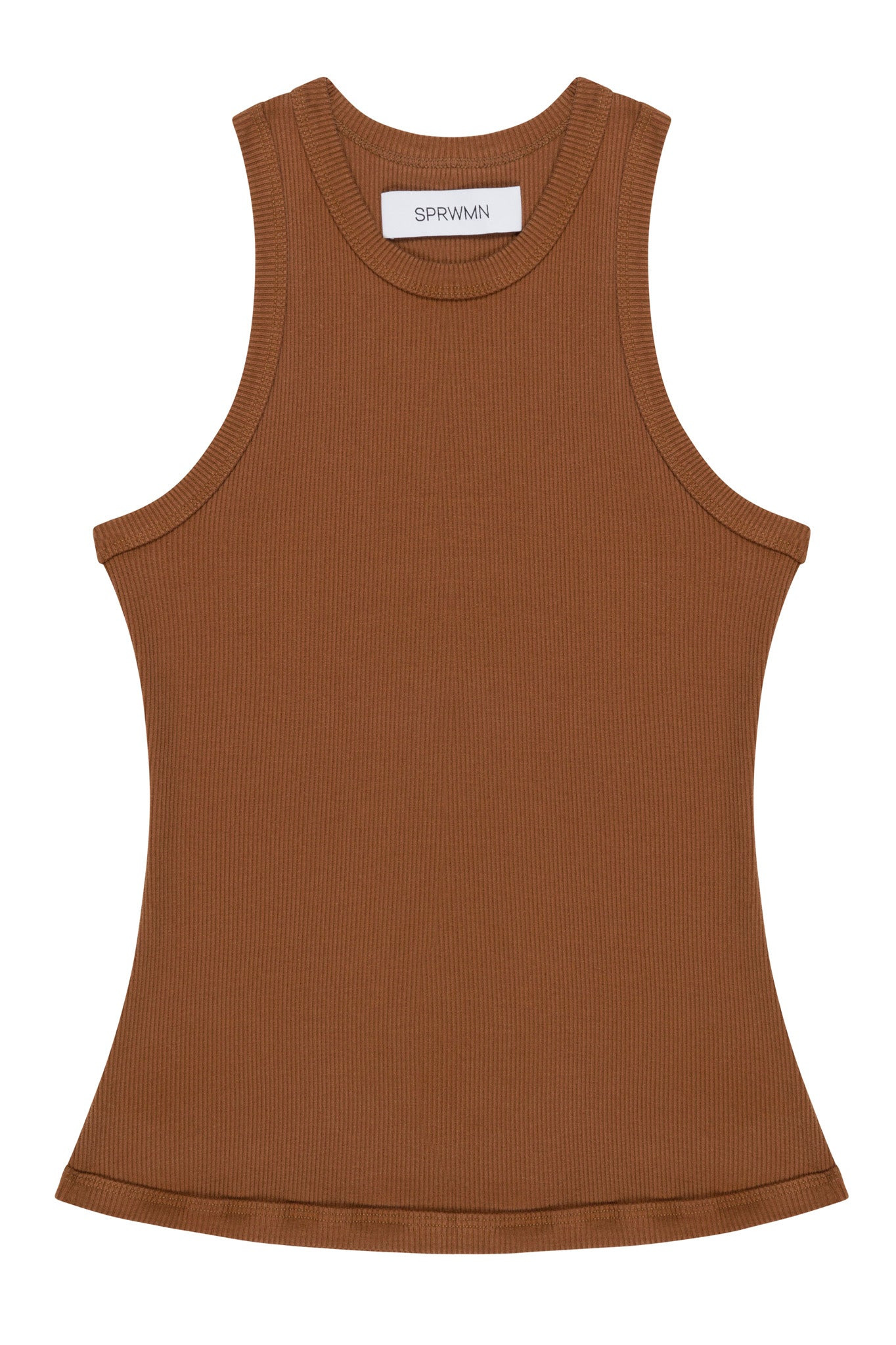CHESTNUT RIB RACER TANK - 5