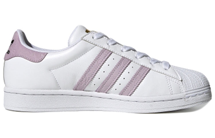 (WMNS) adidas originals Superstar 'White Purple' FW3567 - 2