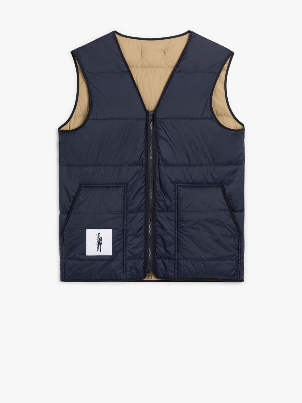 FOUR SEASON NAVY NYLON GILET - 1