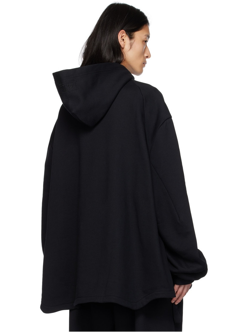Black Cutout Hoodie 3