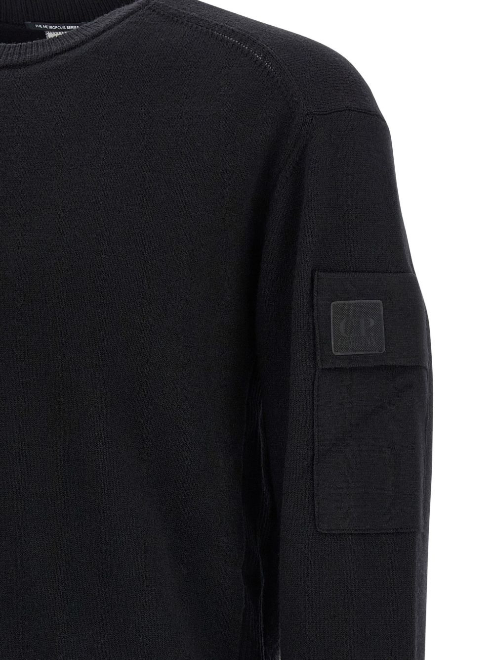 logo-patch crewneck sweater - 4