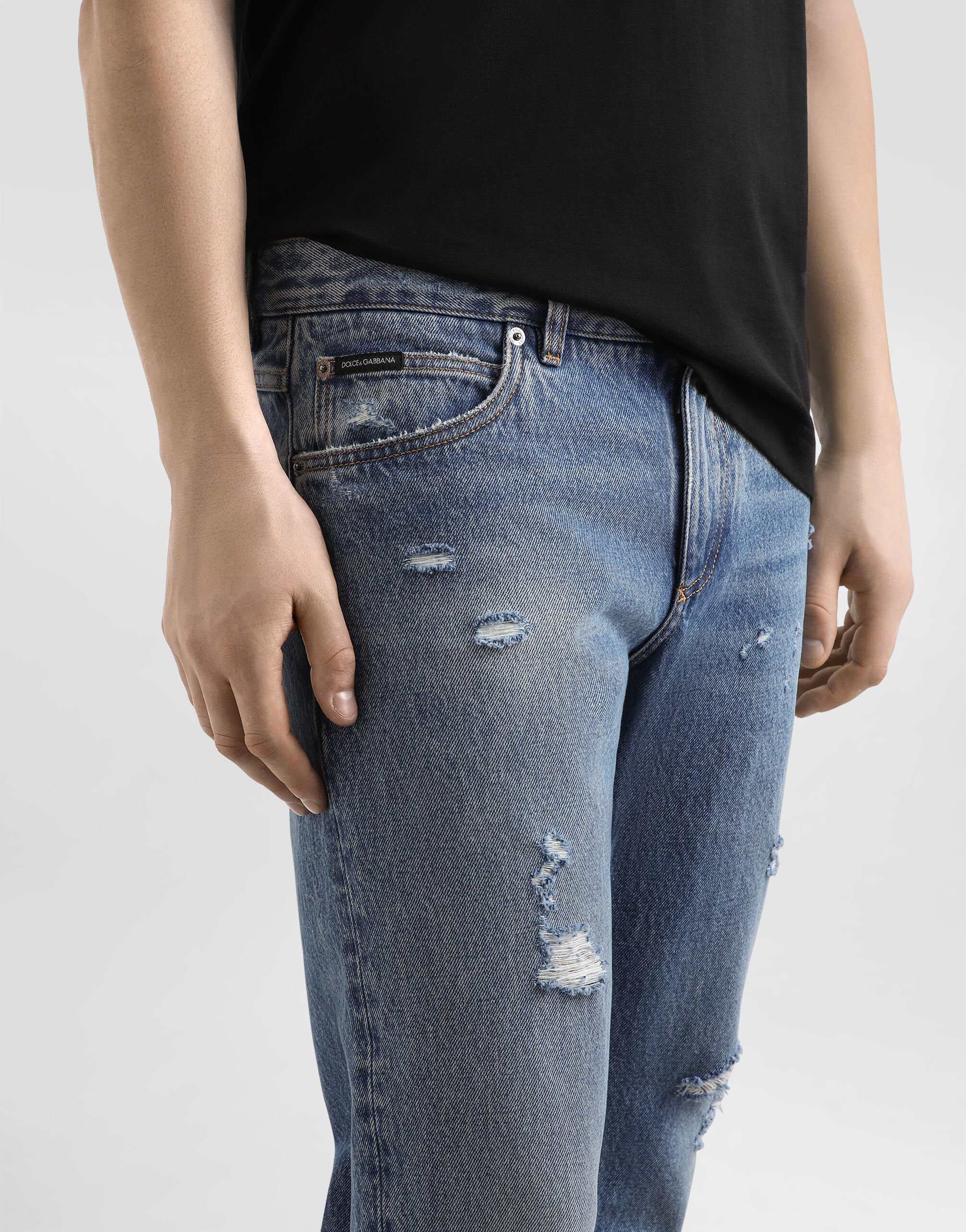 Regular cotton jeans - 3