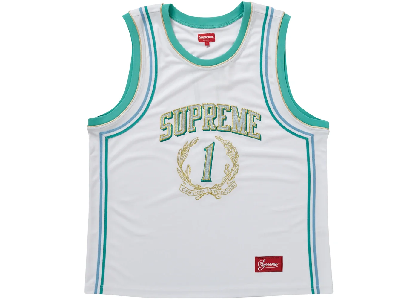 Supreme Campioni Basketball Jersey White - 1