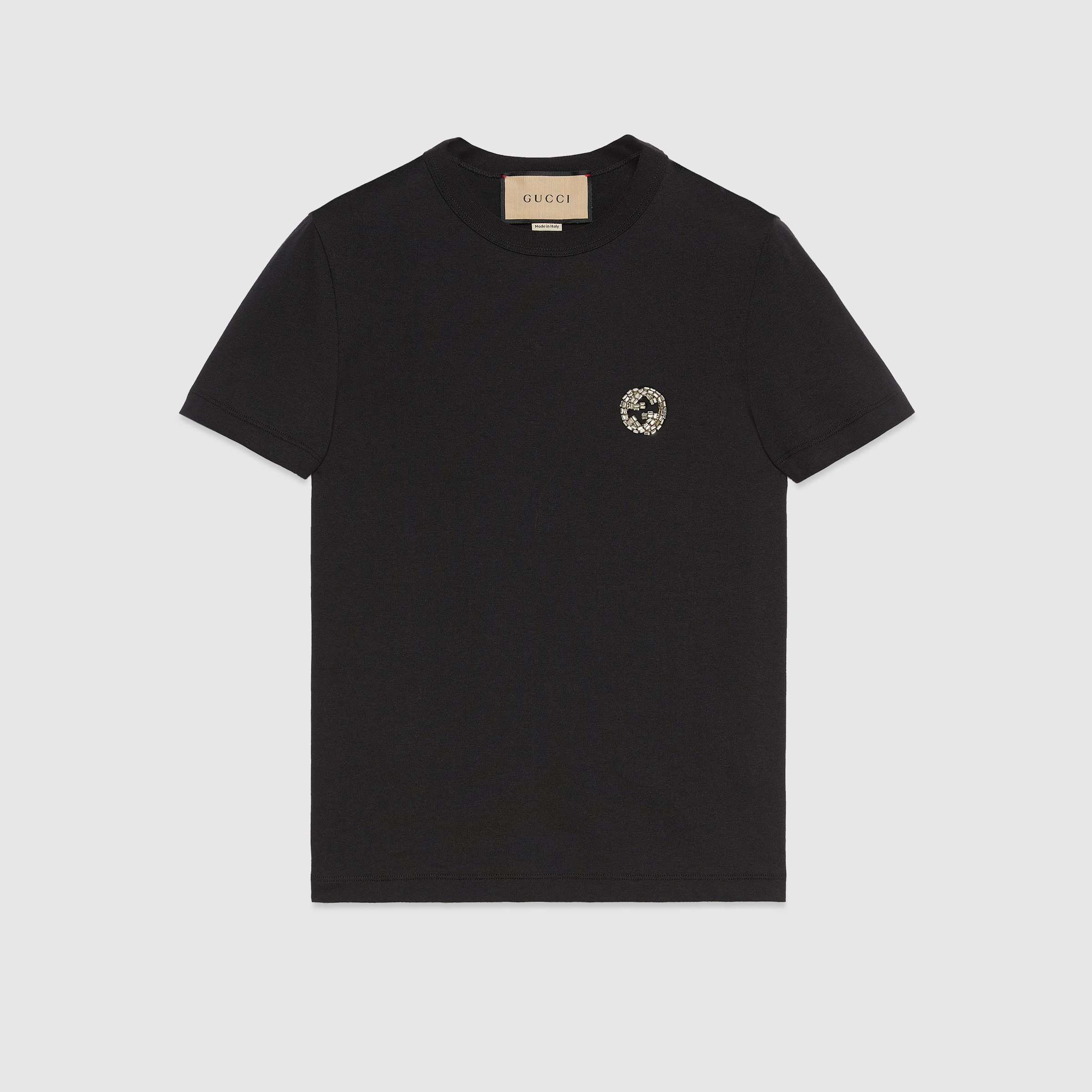 Cotton jersey T-shirt with Interlocking G - 1