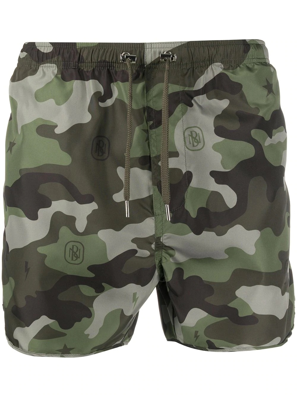 camouflage pattern swim shorts - 1