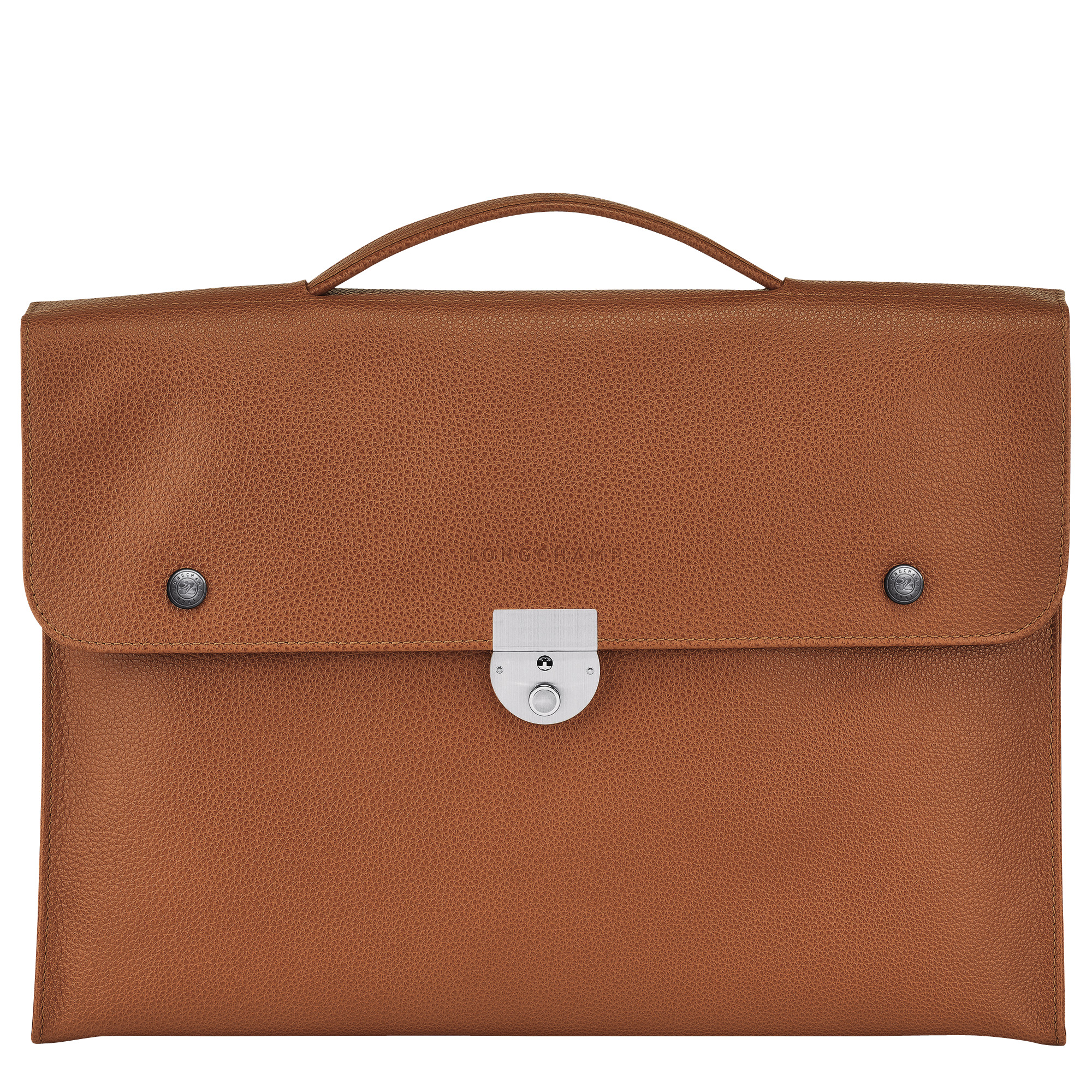 Le Foulonné S Briefcase Caramel - Leather - 1