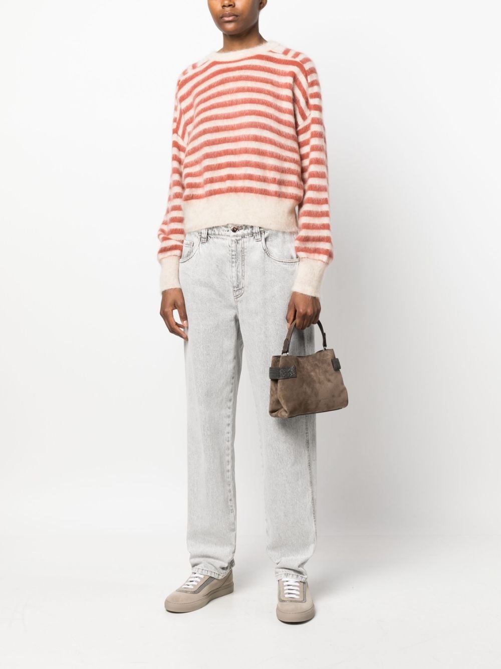 suede tote bag - 2