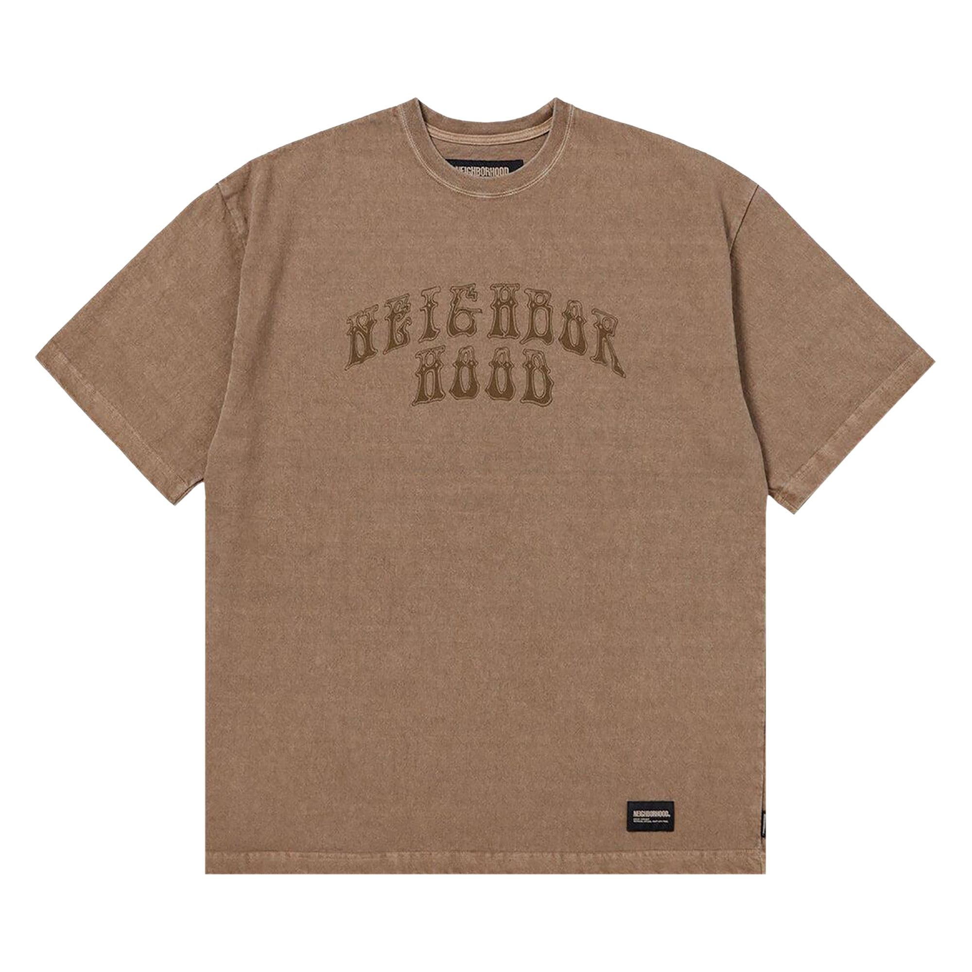 Neighborhood Pigment Dyed Crewneck Tee 'Khaki' - 1