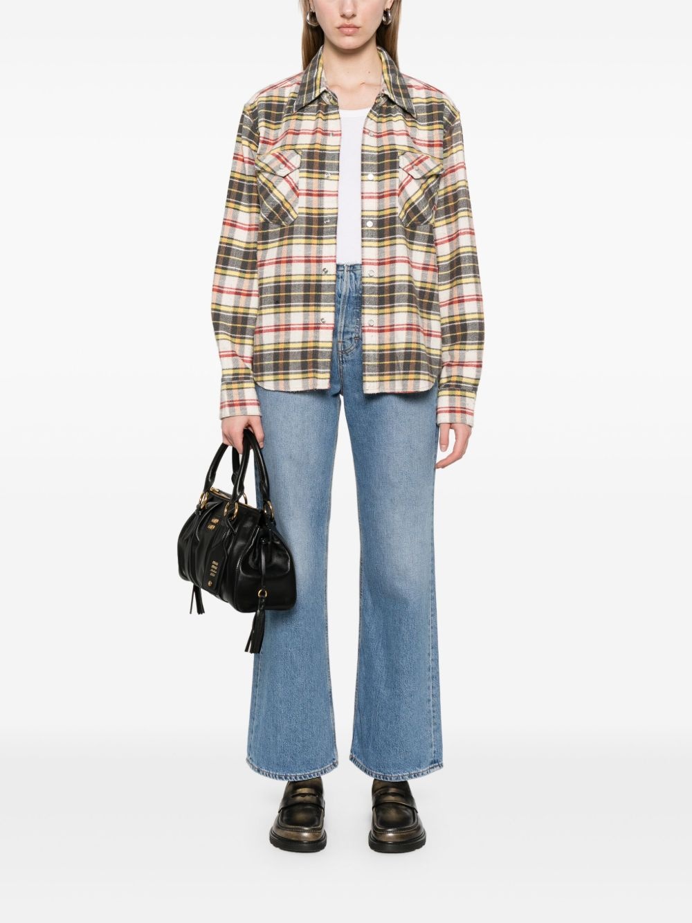 plaid-check shirt - 2