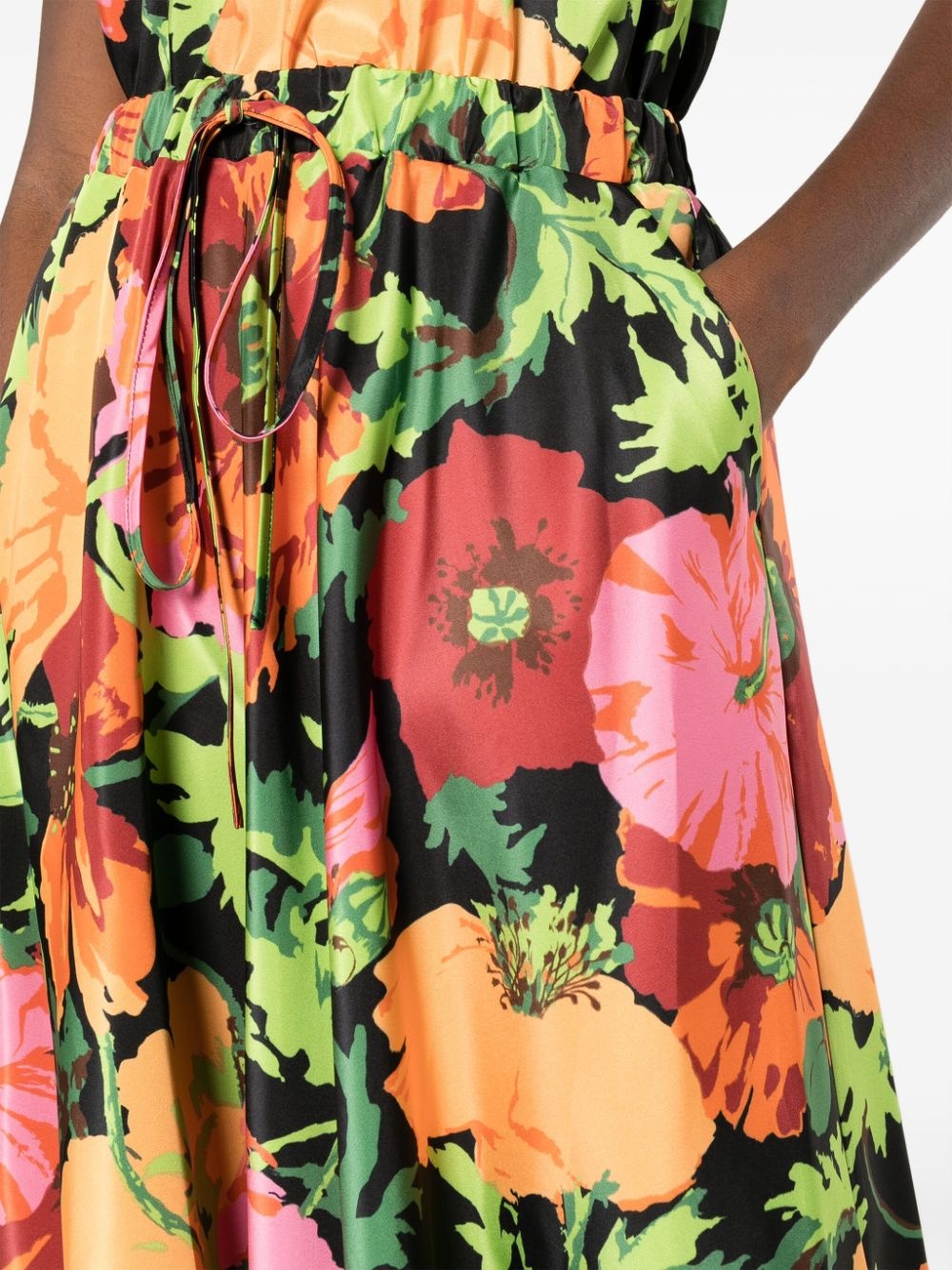 floral-print midi skirt - 5