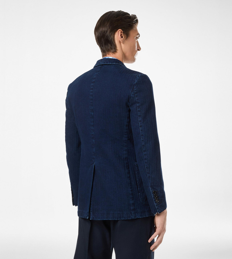 INDIGO HERRINGBONE JACKET 5
