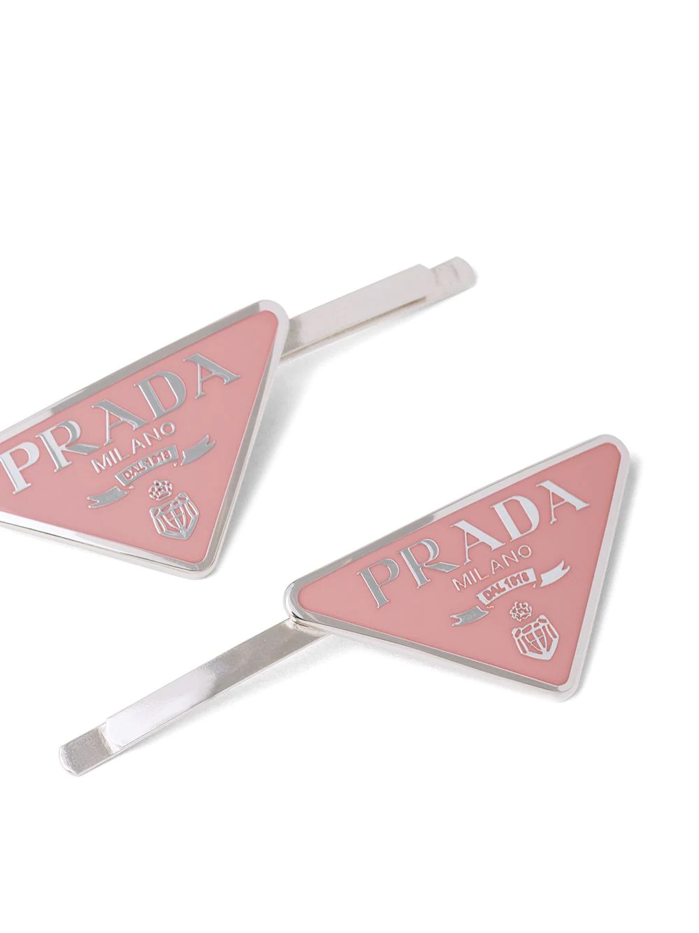 logo-plaque hair slides - 2