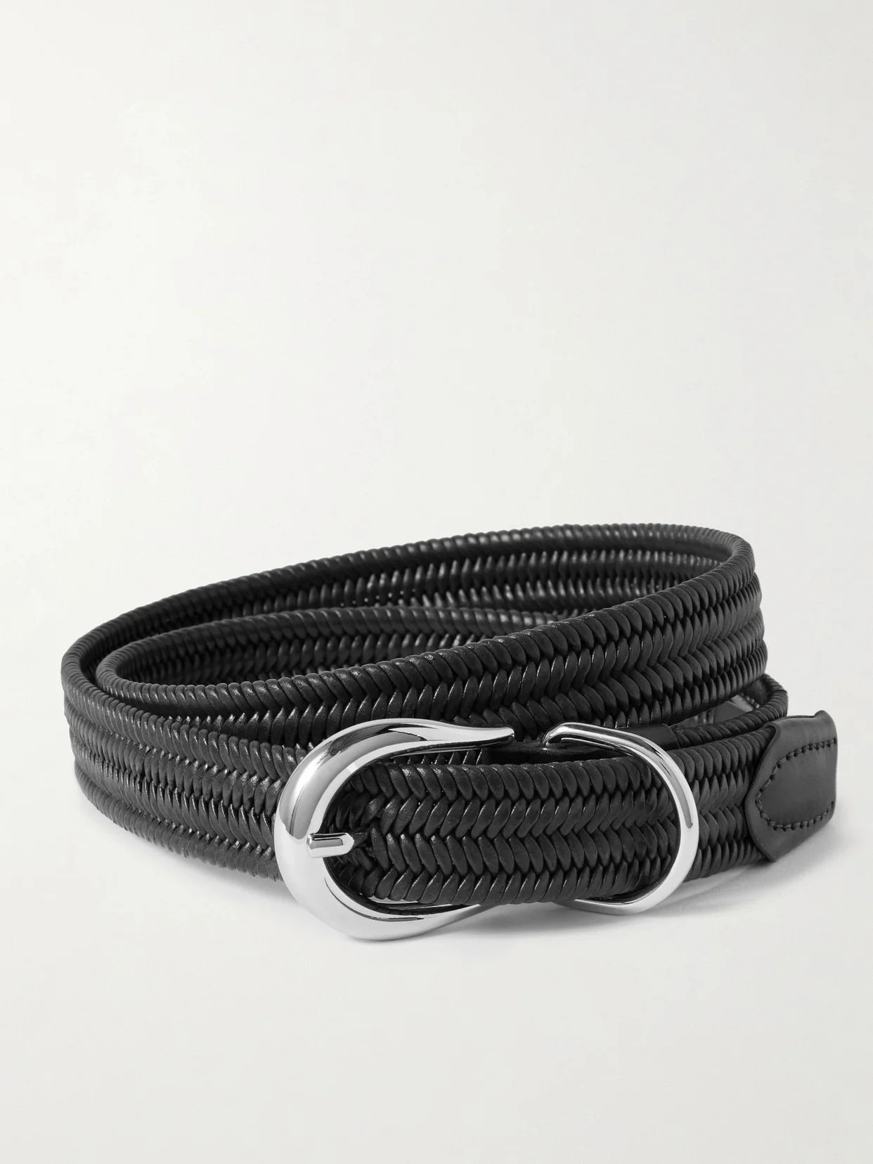 Hollyhock Braided Leather Belt - 1