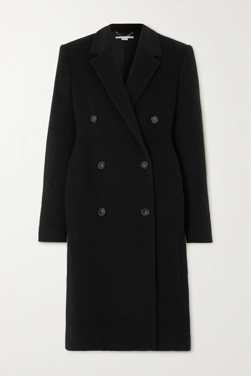 + NET SUSTAIN double-breasted wool coat - 1