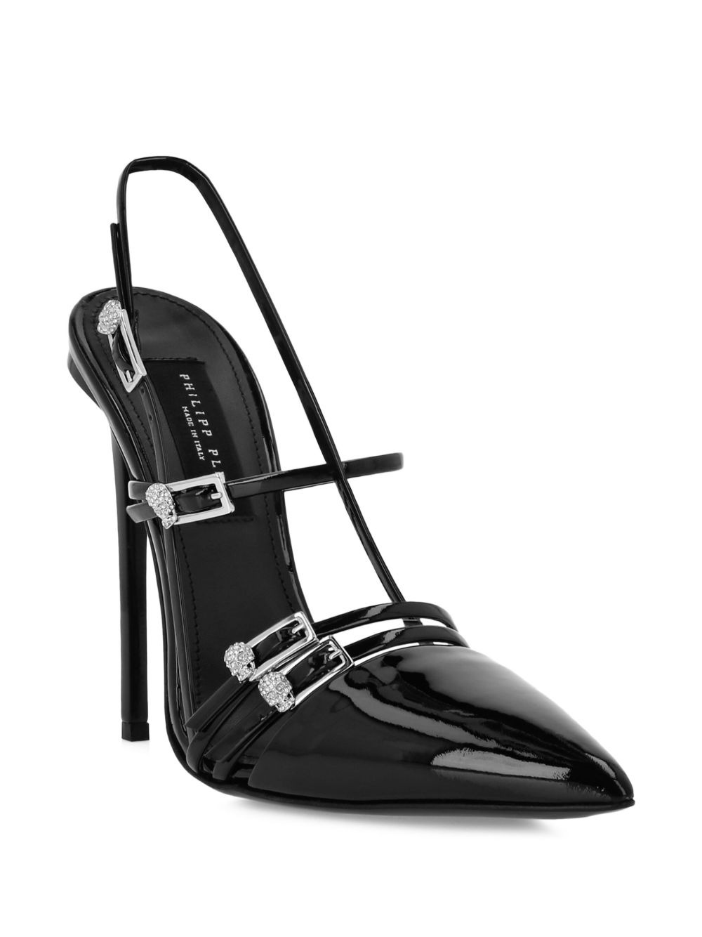 buckle-embellished slingback pumps - 2