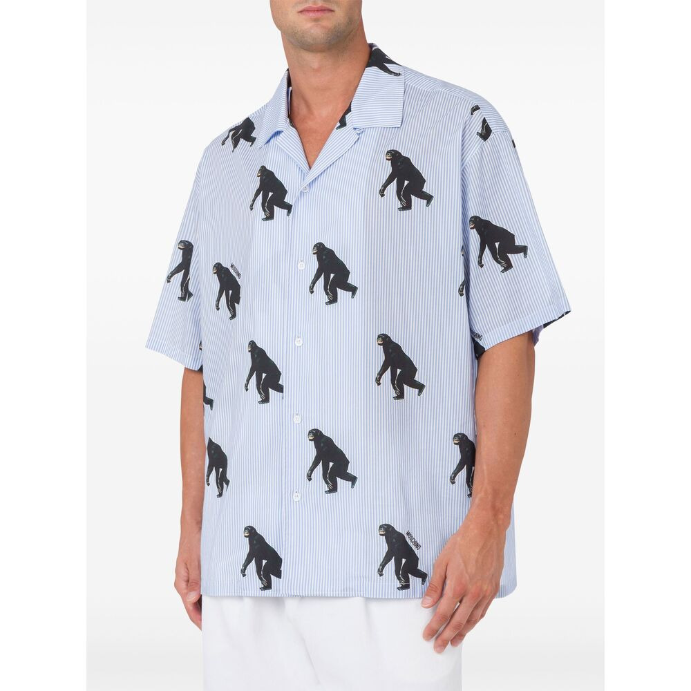Moschino Blue Shirts Men - 3