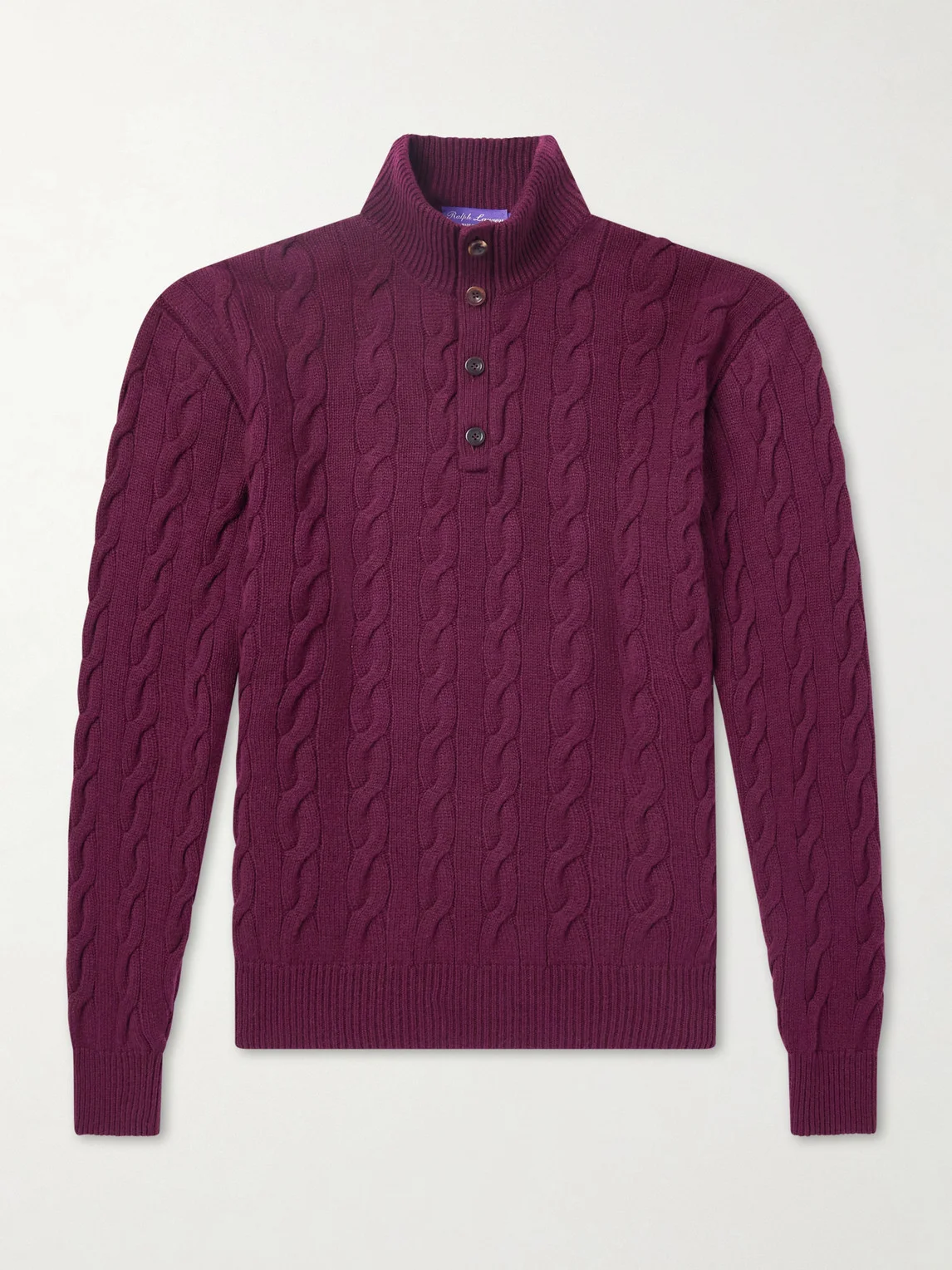 Cable-Knit Cashmere Sweater - 1